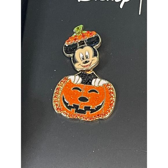 Disney Baublebar Halloween Mickey Mouse in Pumpkin Moveable Earrings NEW - Picture 3 of 10